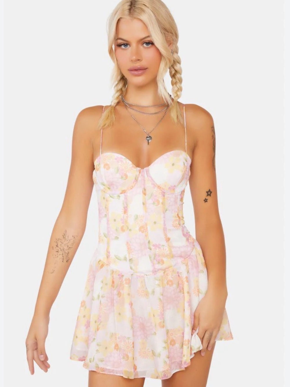 For Love & Lemons Carrie Mini Dress